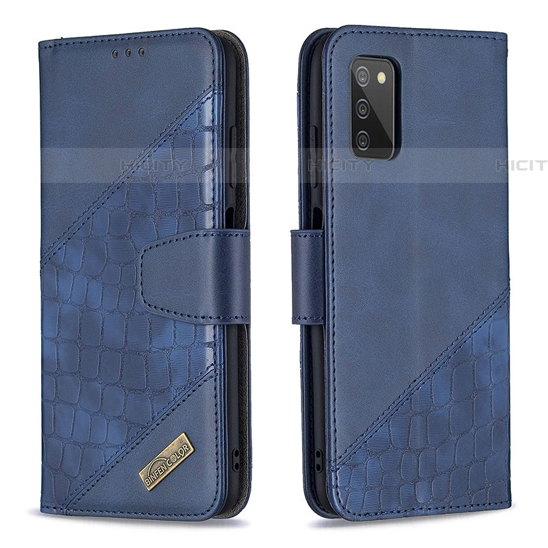 Custodia Portafoglio In Pelle Cover con Supporto B03F per Samsung Galaxy A03s