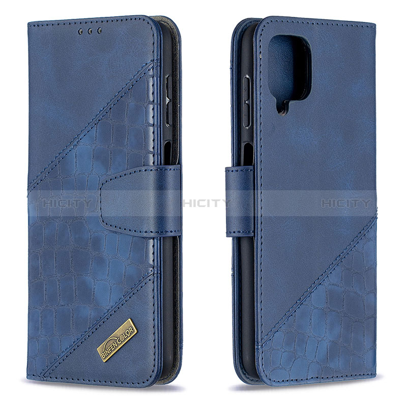 Custodia Portafoglio In Pelle Cover con Supporto B03F per Samsung Galaxy A12