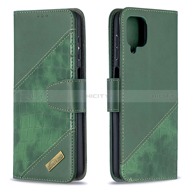 Custodia Portafoglio In Pelle Cover con Supporto B03F per Samsung Galaxy A12 Nacho