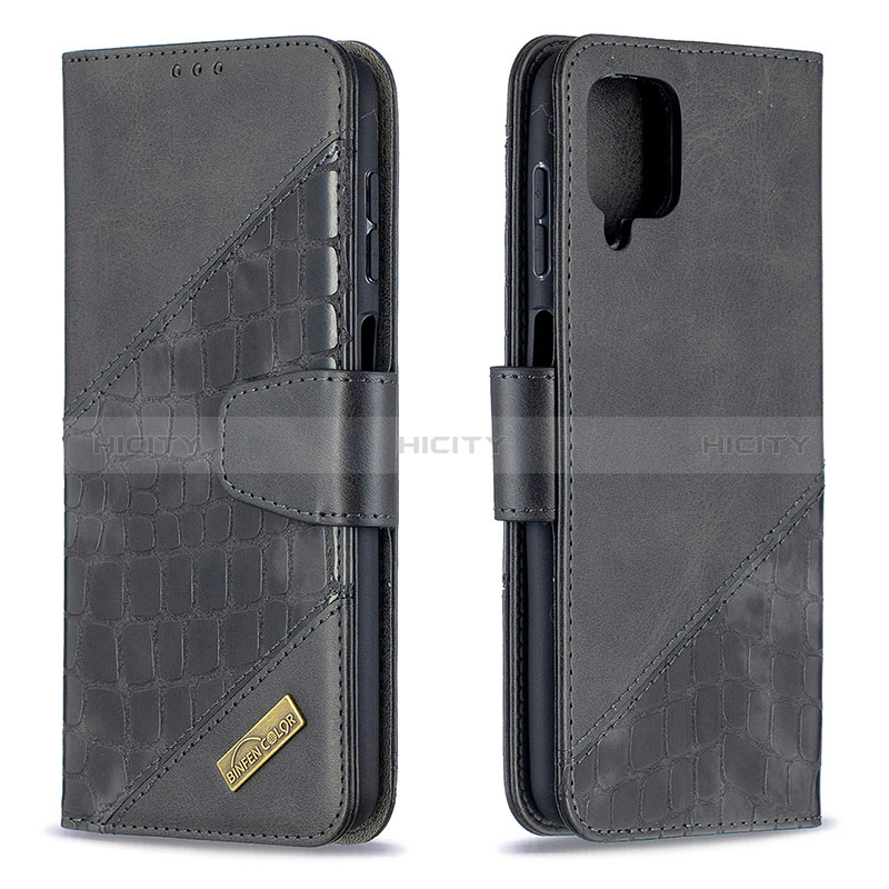 Custodia Portafoglio In Pelle Cover con Supporto B03F per Samsung Galaxy A12 Nacho