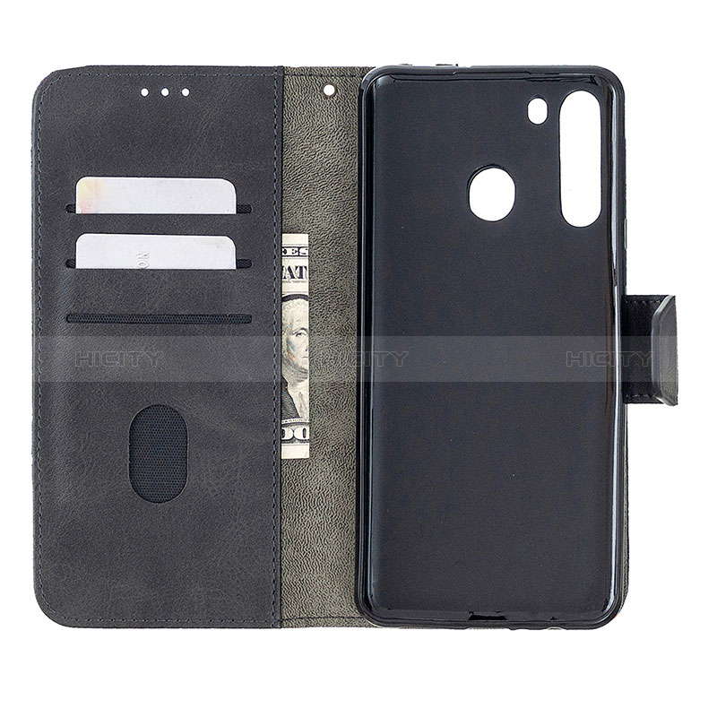 Custodia Portafoglio In Pelle Cover con Supporto B03F per Samsung Galaxy A21