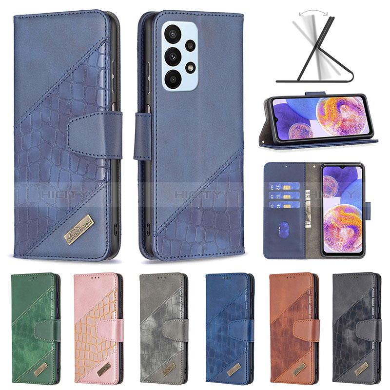 Custodia Portafoglio In Pelle Cover con Supporto B03F per Samsung Galaxy A23 5G