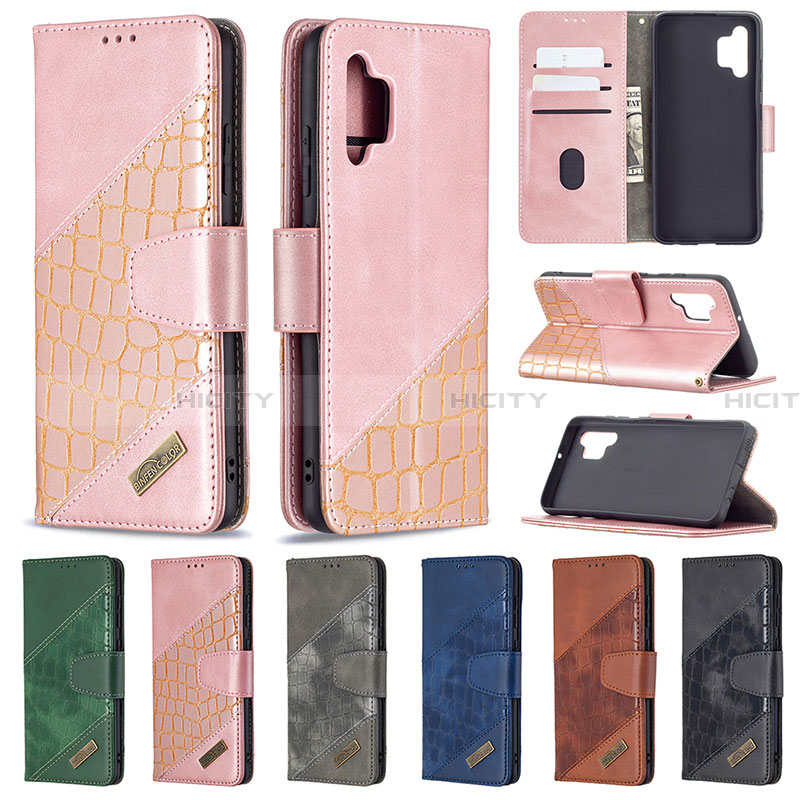 Custodia Portafoglio In Pelle Cover con Supporto B03F per Samsung Galaxy A32 4G