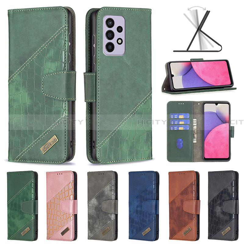 Custodia Portafoglio In Pelle Cover con Supporto B03F per Samsung Galaxy A33 5G