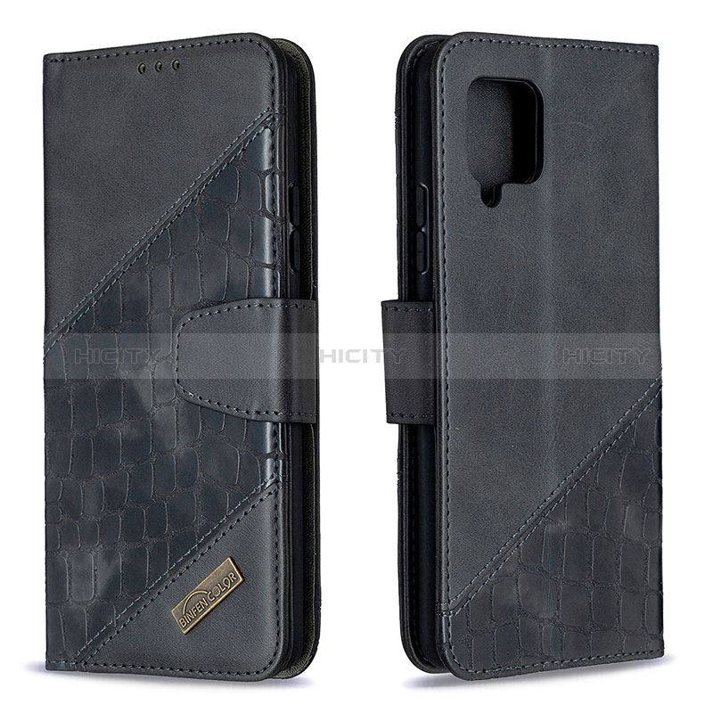 Custodia Portafoglio In Pelle Cover con Supporto B03F per Samsung Galaxy A42 5G Nero