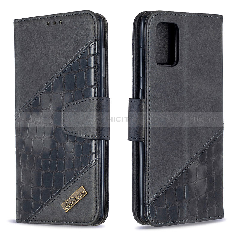 Custodia Portafoglio In Pelle Cover con Supporto B03F per Samsung Galaxy A71 4G A715 Nero