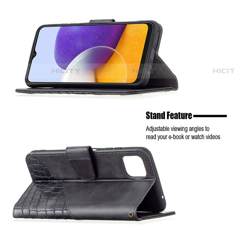 Custodia Portafoglio In Pelle Cover con Supporto B03F per Samsung Galaxy F42 5G