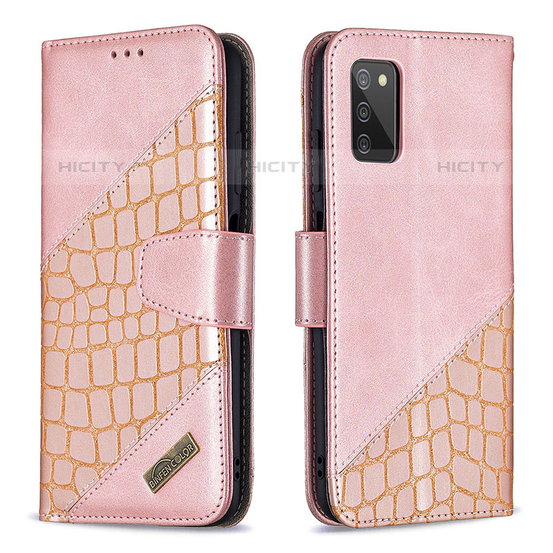 Custodia Portafoglio In Pelle Cover con Supporto B03F per Samsung Galaxy M02s