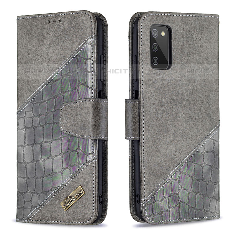 Custodia Portafoglio In Pelle Cover con Supporto B03F per Samsung Galaxy M02s