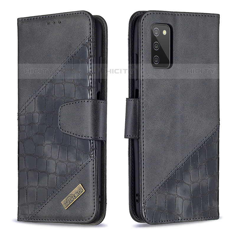 Custodia Portafoglio In Pelle Cover con Supporto B03F per Samsung Galaxy M02s