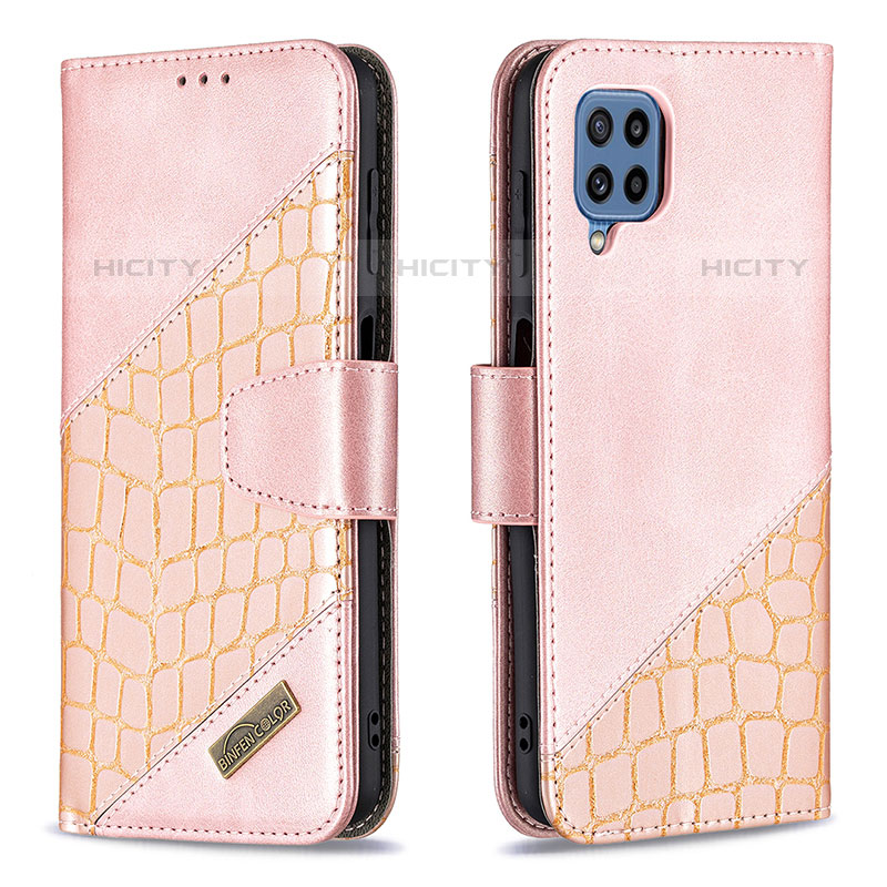 Custodia Portafoglio In Pelle Cover con Supporto B03F per Samsung Galaxy M32 4G