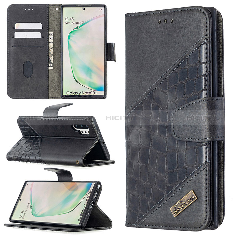 Custodia Portafoglio In Pelle Cover con Supporto B03F per Samsung Galaxy Note 10 Plus 5G