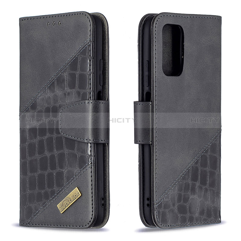 Custodia Portafoglio In Pelle Cover con Supporto B03F per Xiaomi Poco M3 Nero