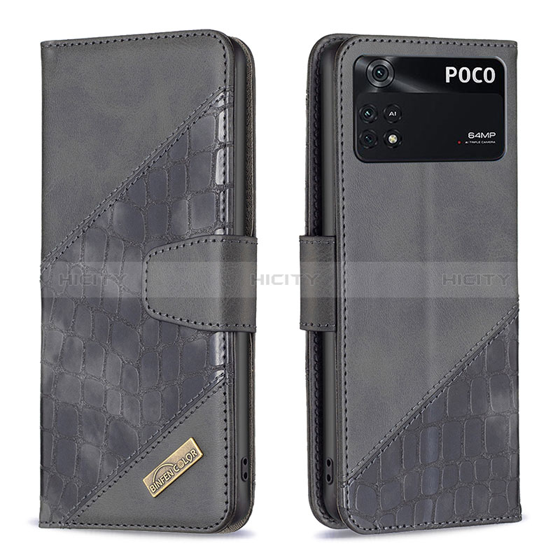 Custodia Portafoglio In Pelle Cover con Supporto B03F per Xiaomi Poco M4 Pro 4G