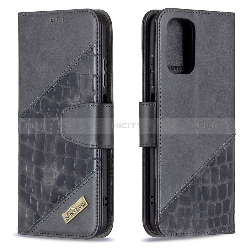 Custodia Portafoglio In Pelle Cover con Supporto B03F per Xiaomi Redmi Note 10S 4G Nero