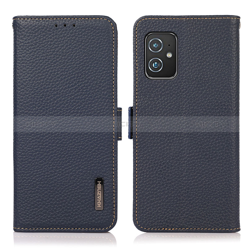 Custodia Portafoglio In Pelle Cover con Supporto B03H per Asus ZenFone 8 Mini Blu