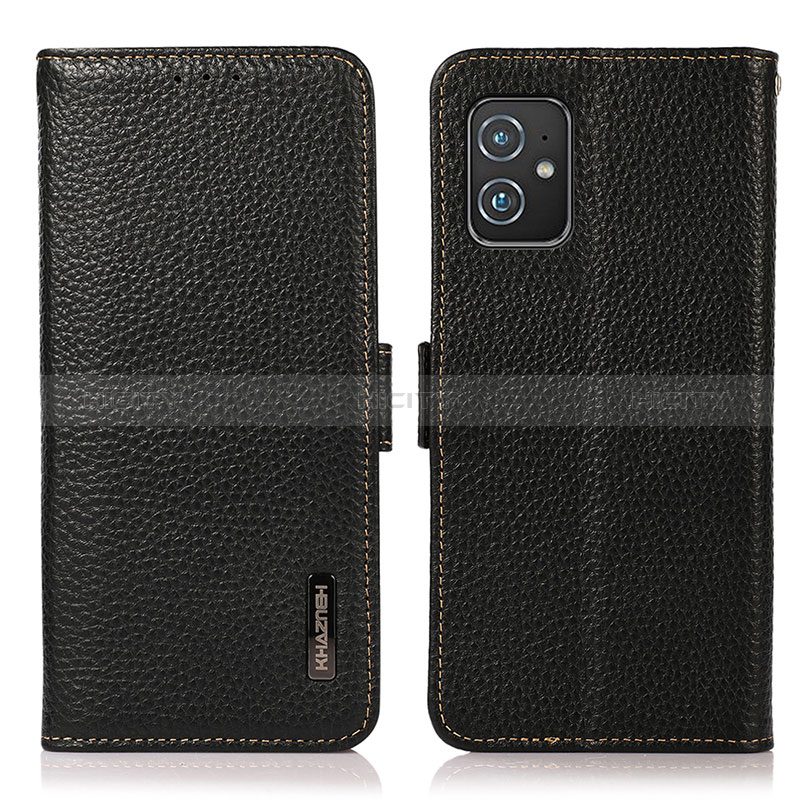 Custodia Portafoglio In Pelle Cover con Supporto B03H per Asus Zenfone 8 ZS590KS Nero