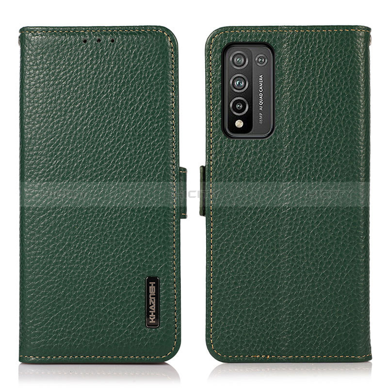 Custodia Portafoglio In Pelle Cover con Supporto B03H per Huawei Honor 10X Lite Verde