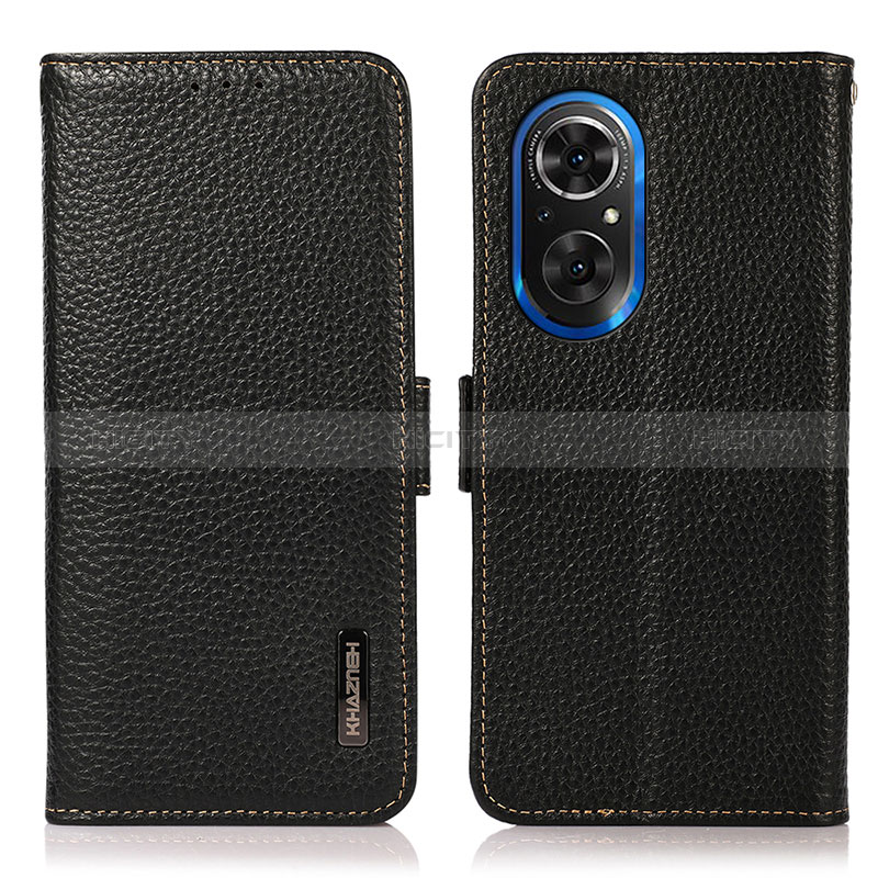 Custodia Portafoglio In Pelle Cover con Supporto B03H per Huawei Honor 50 SE 5G Nero