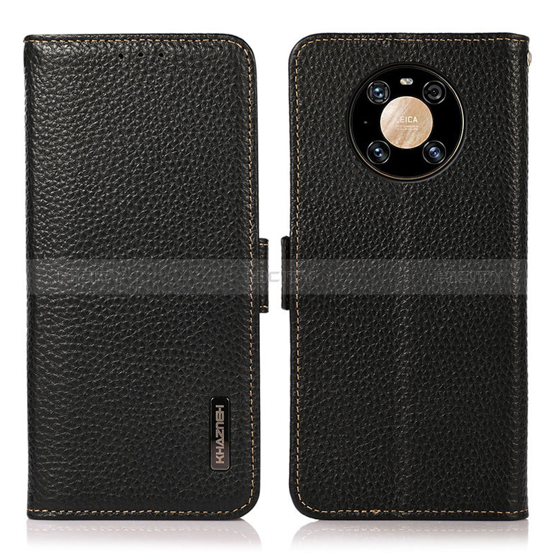 Custodia Portafoglio In Pelle Cover con Supporto B03H per Huawei Mate 40 Pro Nero