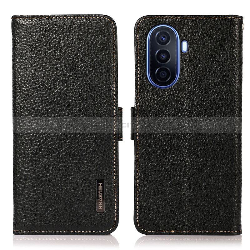 Custodia Portafoglio In Pelle Cover con Supporto B03H per Huawei Nova Y70 Nero