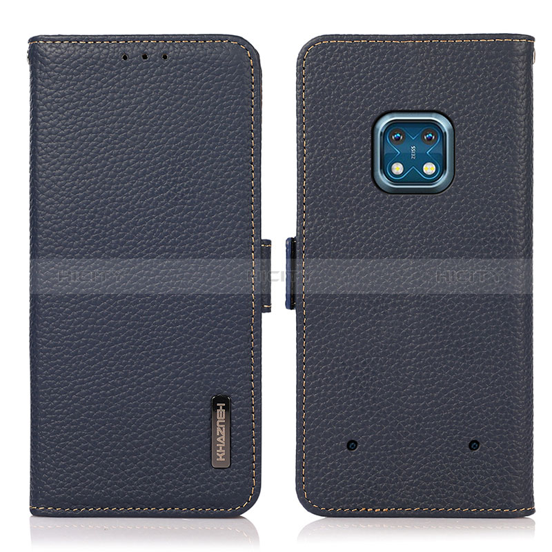 Custodia Portafoglio In Pelle Cover con Supporto B03H per Nokia XR20 Blu