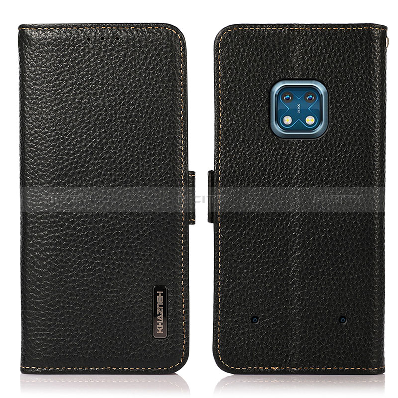 Custodia Portafoglio In Pelle Cover con Supporto B03H per Nokia XR20 Nero