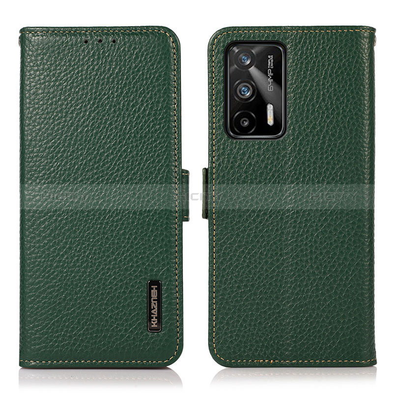 Custodia Portafoglio In Pelle Cover con Supporto B03H per Realme GT Neo 2T 5G Verde