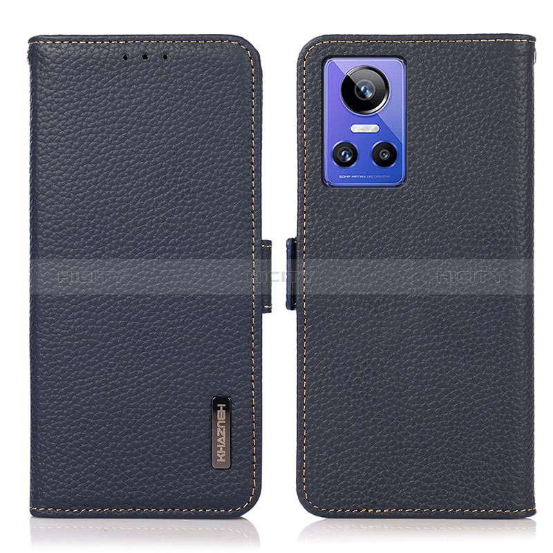 Custodia Portafoglio In Pelle Cover con Supporto B03H per Realme GT Neo3 5G Blu