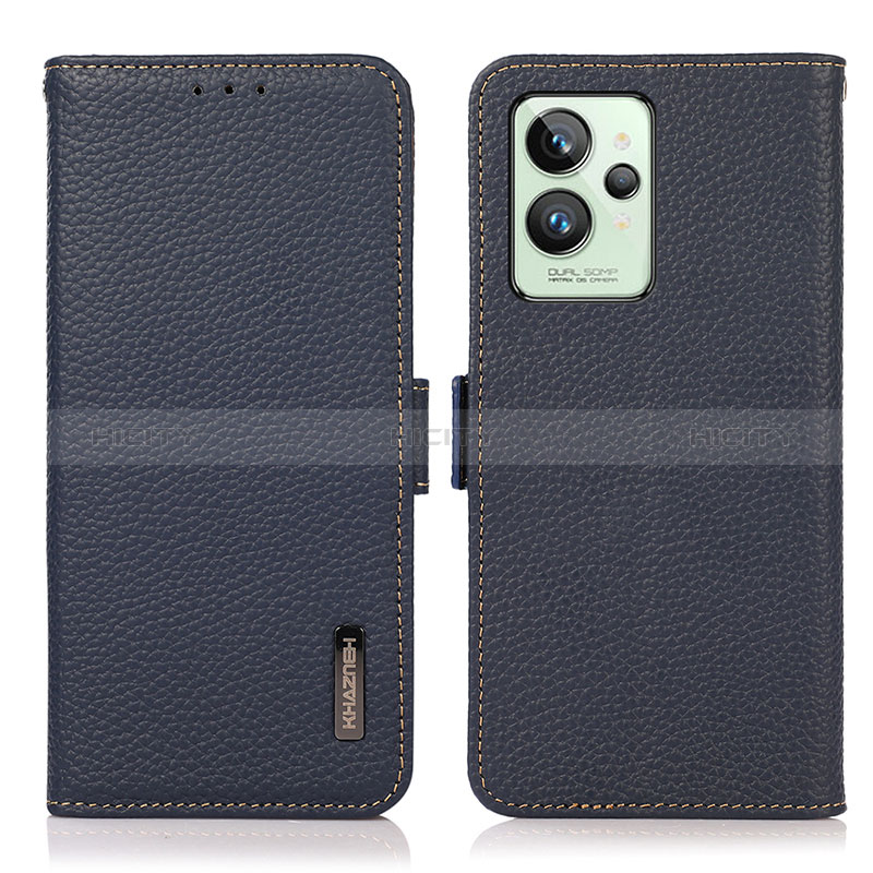 Custodia Portafoglio In Pelle Cover con Supporto B03H per Realme GT2 Pro 5G Blu