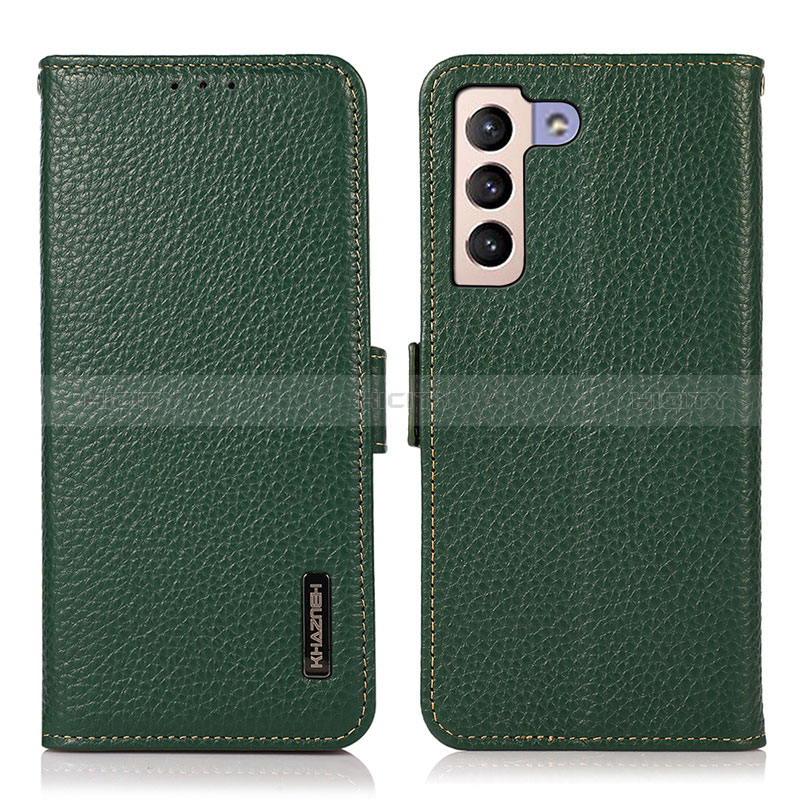 Custodia Portafoglio In Pelle Cover con Supporto B03H per Samsung Galaxy S24 5G Verde