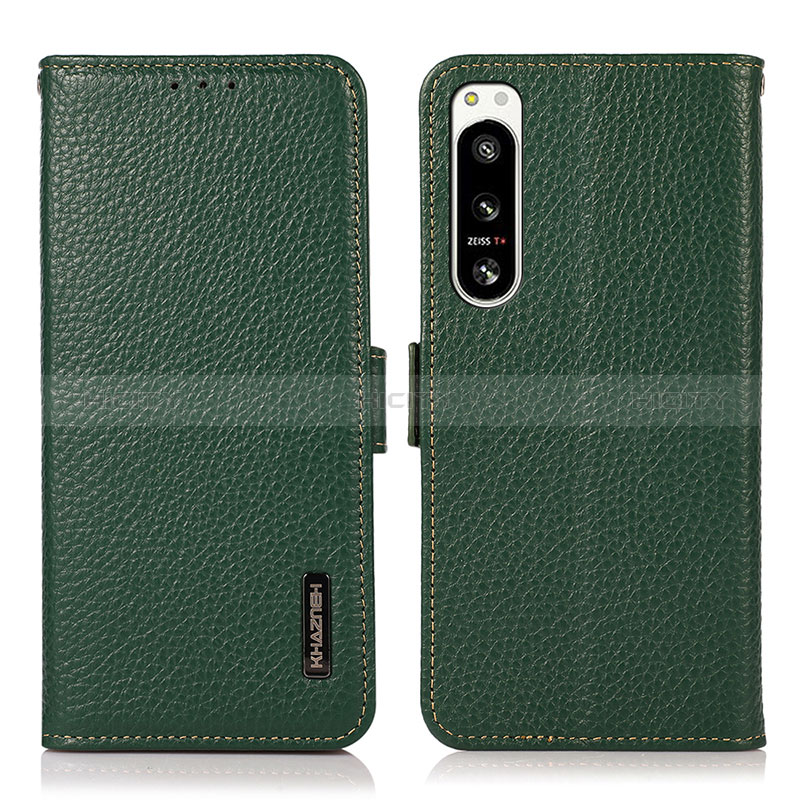 Custodia Portafoglio In Pelle Cover con Supporto B03H per Sony Xperia 5 IV