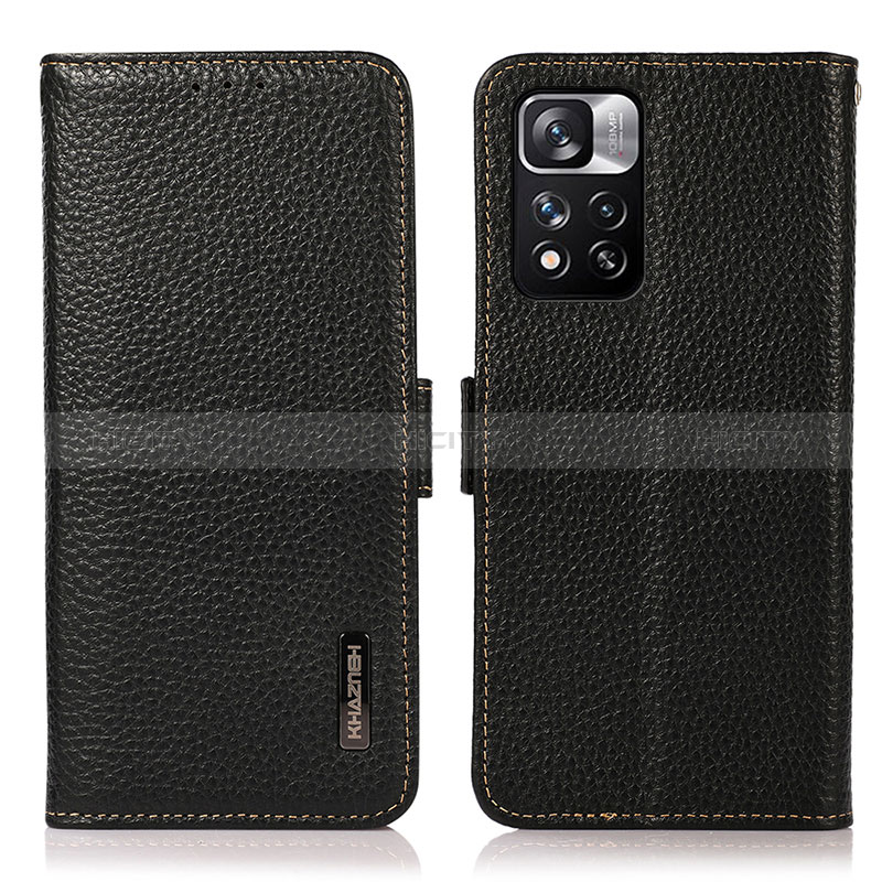 Custodia Portafoglio In Pelle Cover con Supporto B03H per Xiaomi Mi 11i 5G (2022) Nero
