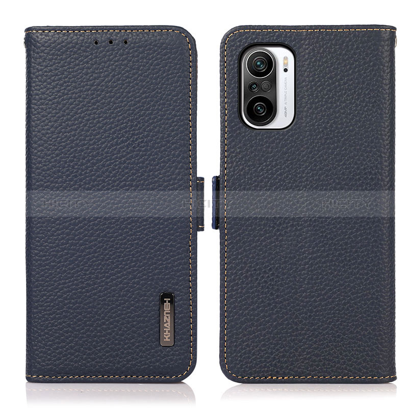 Custodia Portafoglio In Pelle Cover con Supporto B03H per Xiaomi Mi 11X 5G Blu