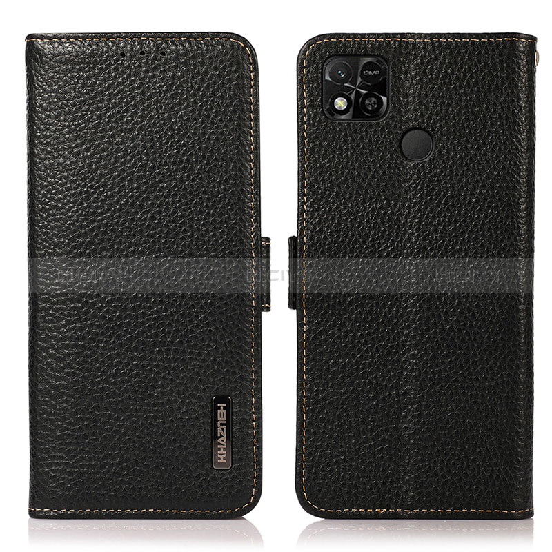 Custodia Portafoglio In Pelle Cover con Supporto B03H per Xiaomi Redmi 10A 4G Nero