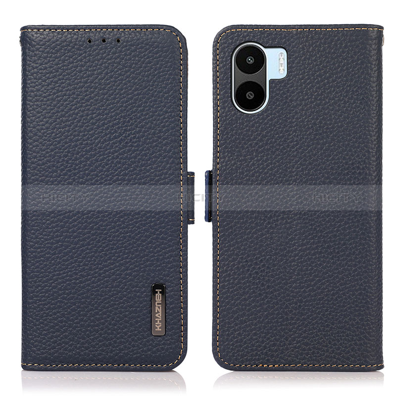 Custodia Portafoglio In Pelle Cover con Supporto B03H per Xiaomi Redmi A1 Blu