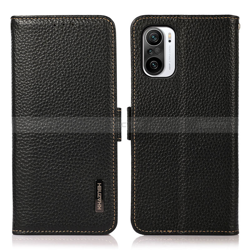 Custodia Portafoglio In Pelle Cover con Supporto B03H per Xiaomi Redmi K40 Pro 5G Nero