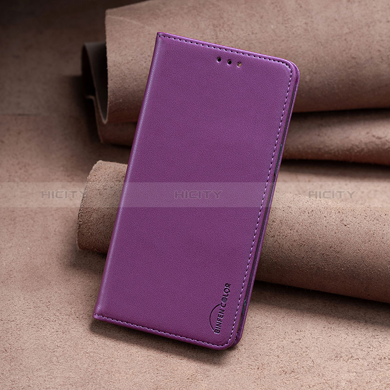 Custodia Portafoglio In Pelle Cover con Supporto B04F per Google Pixel 7a 5G Viola