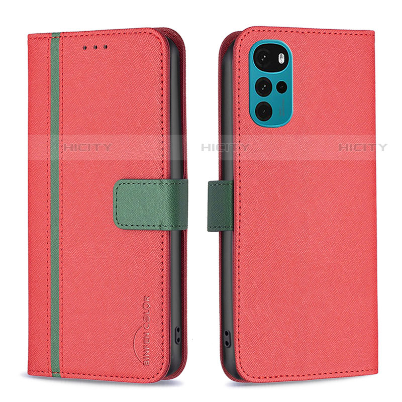 Custodia Portafoglio In Pelle Cover con Supporto B04F per Motorola Moto G22