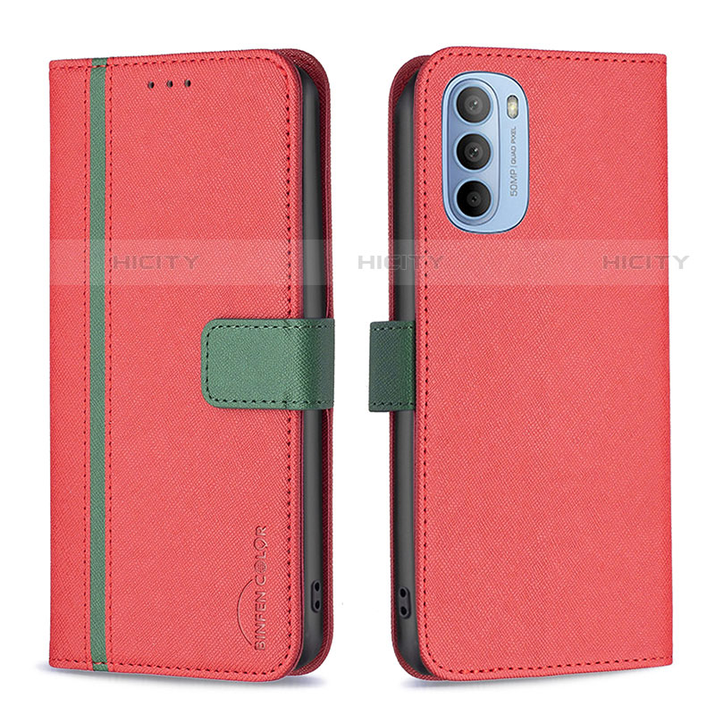 Custodia Portafoglio In Pelle Cover con Supporto B04F per Motorola Moto G31