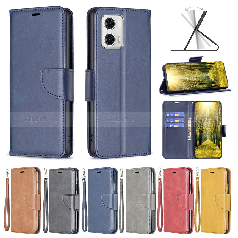 Custodia Portafoglio In Pelle Cover con Supporto B04F per Motorola Moto G73 5G