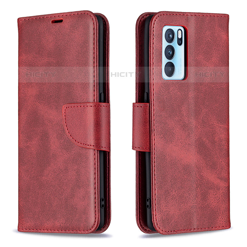 Custodia Portafoglio In Pelle Cover con Supporto B04F per Oppo Reno6 Pro 5G India