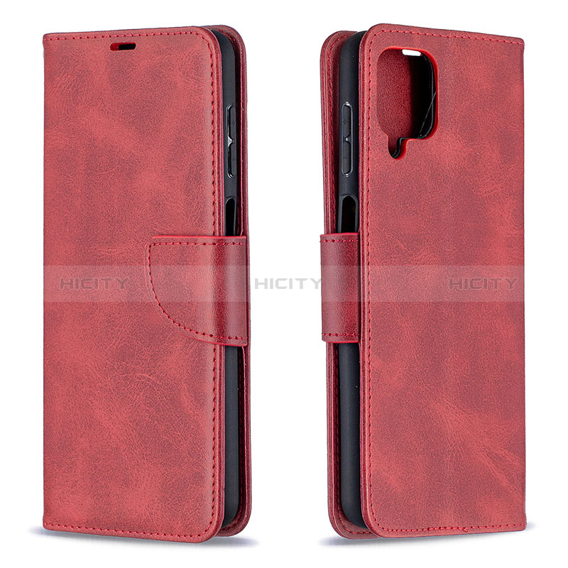 Custodia Portafoglio In Pelle Cover con Supporto B04F per Samsung Galaxy A12