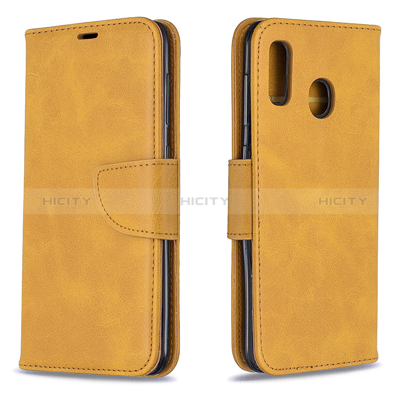 Custodia Portafoglio In Pelle Cover con Supporto B04F per Samsung Galaxy A20