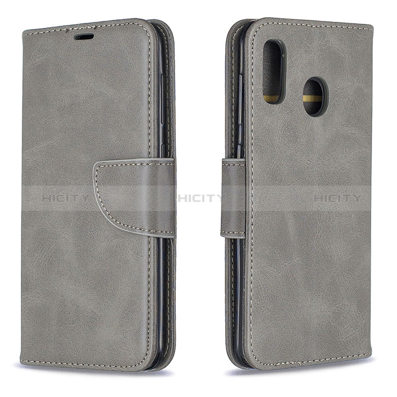 Custodia Portafoglio In Pelle Cover con Supporto B04F per Samsung Galaxy A20