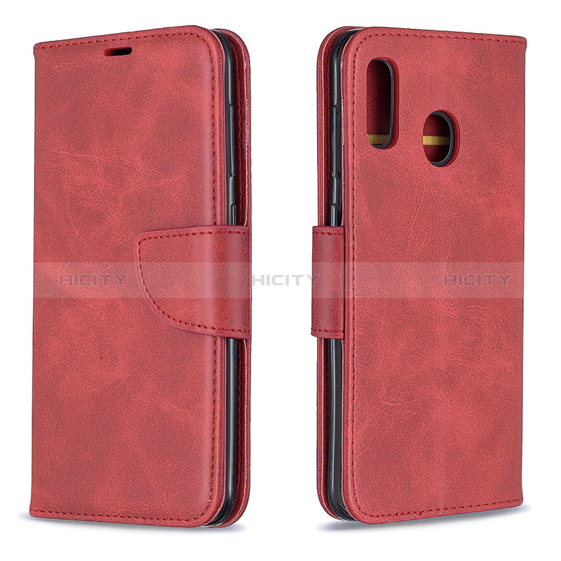 Custodia Portafoglio In Pelle Cover con Supporto B04F per Samsung Galaxy A20