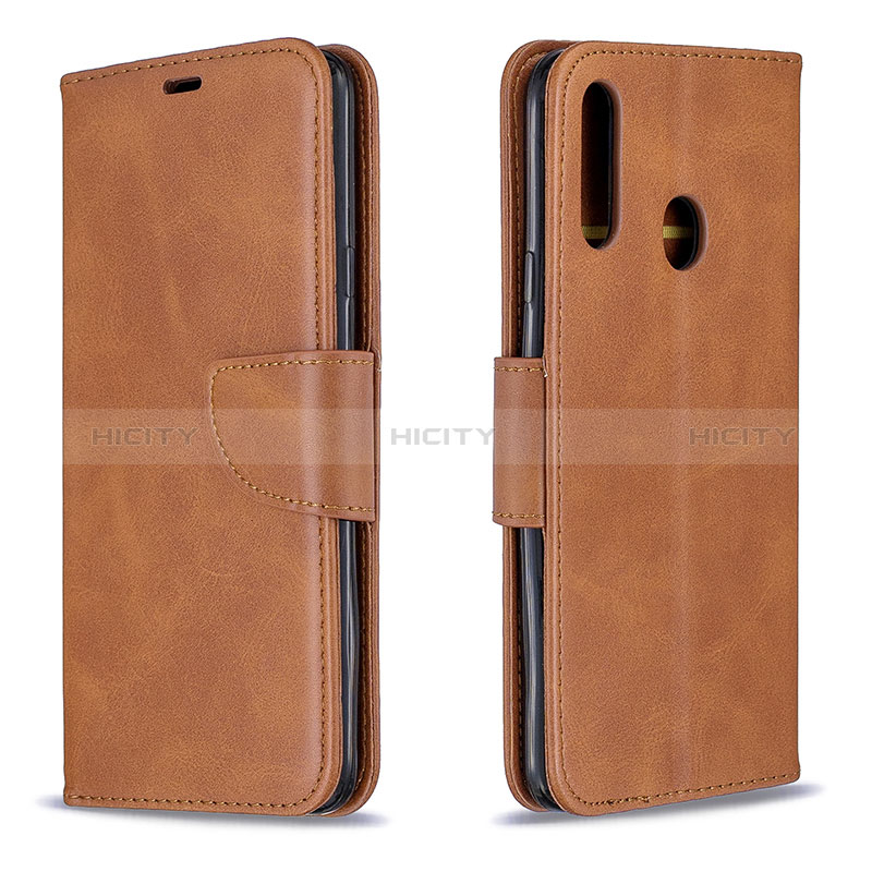 Custodia Portafoglio In Pelle Cover con Supporto B04F per Samsung Galaxy A20s Marrone