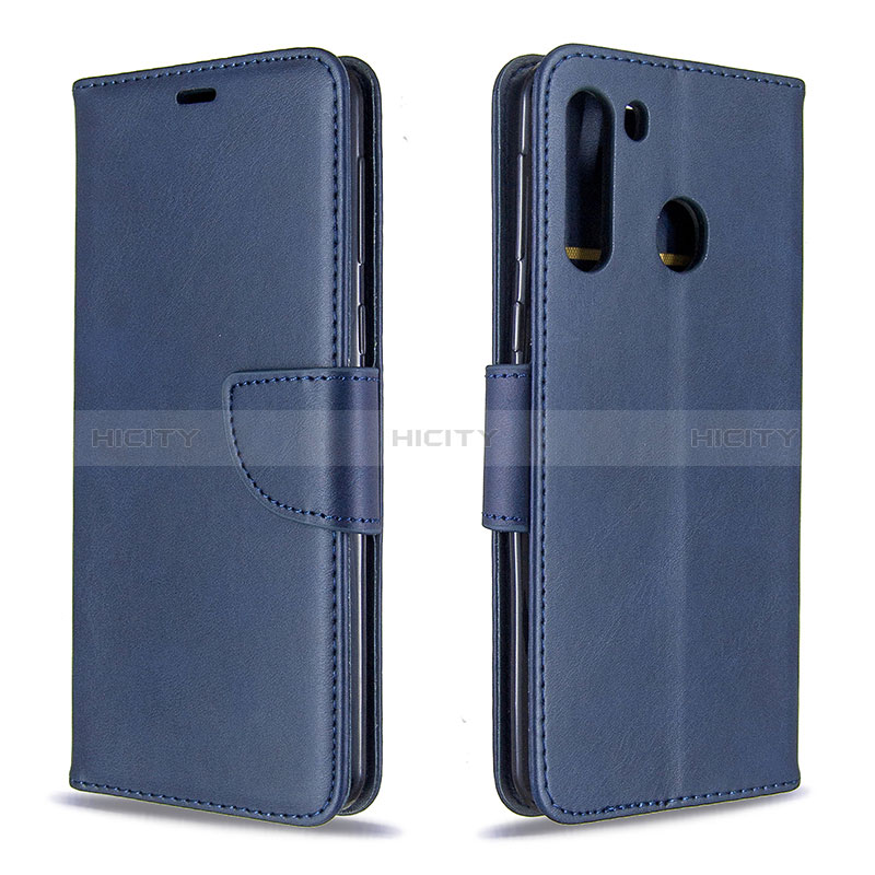 Custodia Portafoglio In Pelle Cover con Supporto B04F per Samsung Galaxy A21