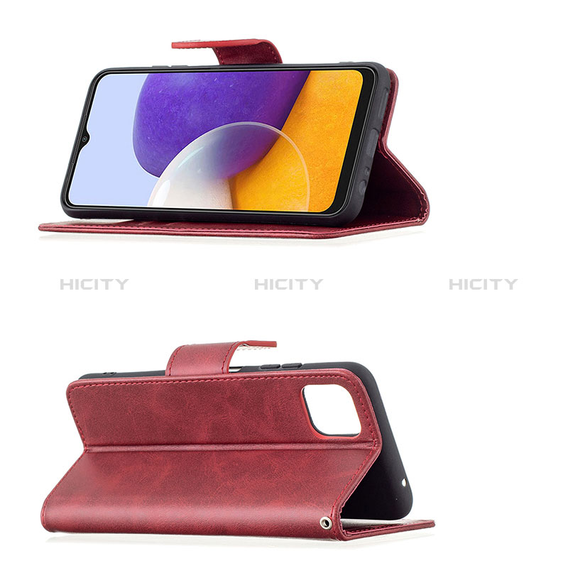 Custodia Portafoglio In Pelle Cover con Supporto B04F per Samsung Galaxy A22s 5G