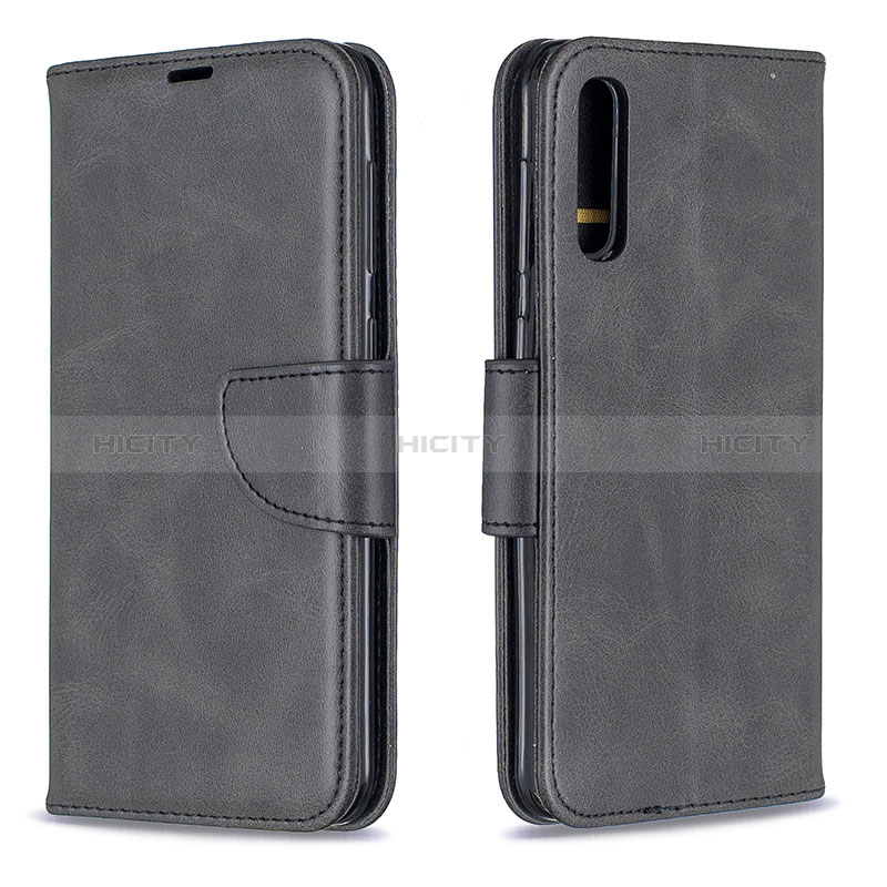 Custodia Portafoglio In Pelle Cover con Supporto B04F per Samsung Galaxy A30S Nero